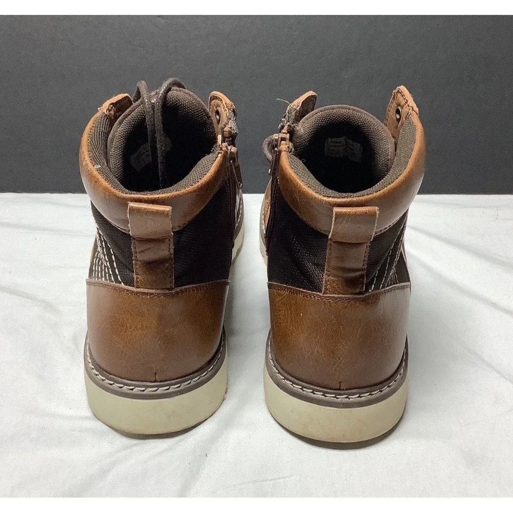 Men's Madden by Steve Madden Boots Lace Up Tan Cognac Size 10